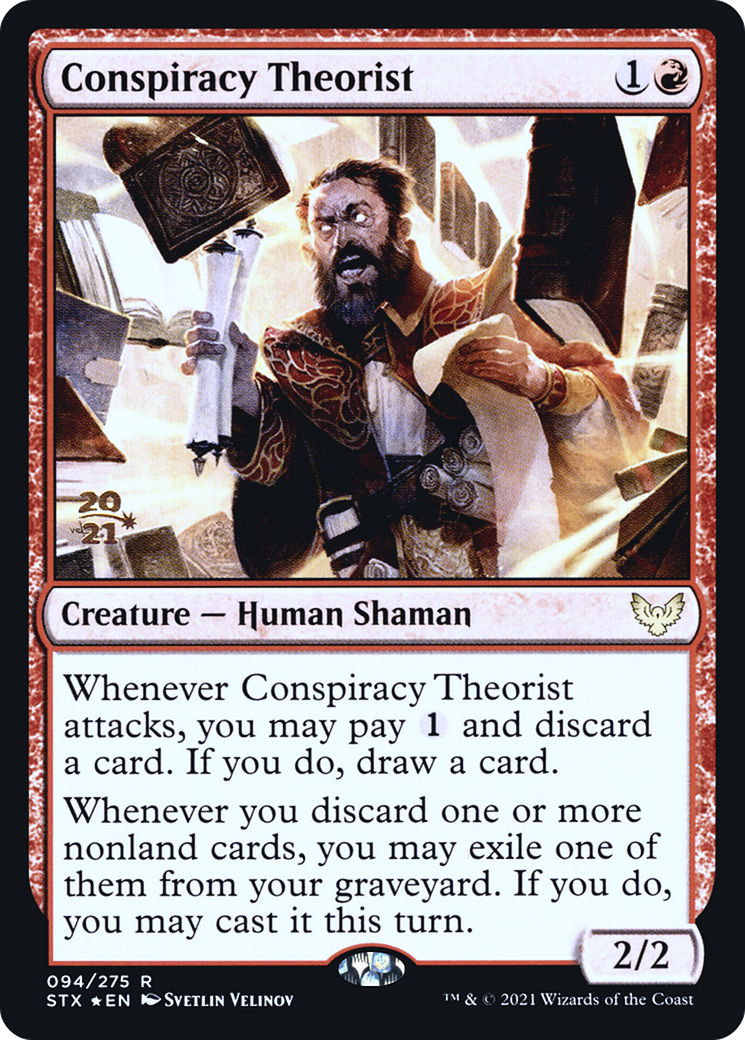 Conspiracy Theorist (PRE-094) - Strixhaven: School of Mages Promos Foil