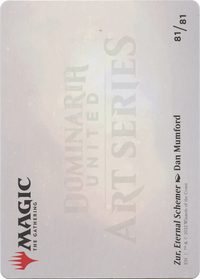 Zur, Eternal Schemer // Zur, Eternal Schemer (ADMU-081) - Dominaria United Art Series (Borderless) Foil