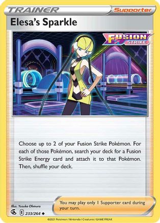 Elesa's Sparkle 233 SWSH08 Fusion Strike - Uncommon