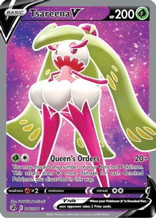 Tsareena V (Full Art) 246 - Holofoil SWSH08 Fusion Strike - Ultra Rare
