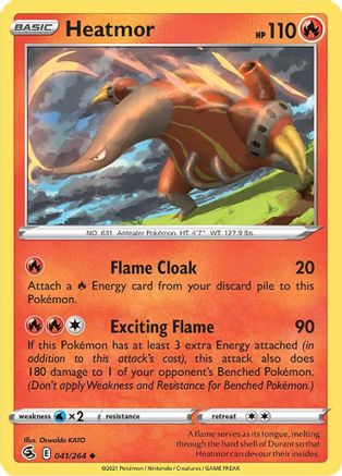 Heatmor 041 SWSH08 Fusion Strike - Uncommon