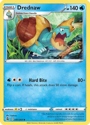 Drednaw 081 SWSH08 Fusion Strike - Uncommon