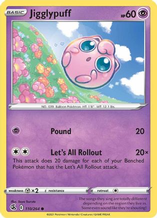 Jigglypuff 110 SWSH08 Fusion Strike - Common
