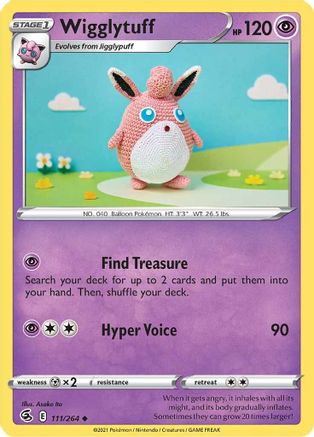 Wigglytuff 111 SWSH08 Fusion Strike - Uncommon