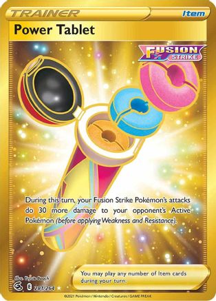 Power Tablet (Secret) 281 - Holofoil SWSH08 Fusion Strike - Secret Rare