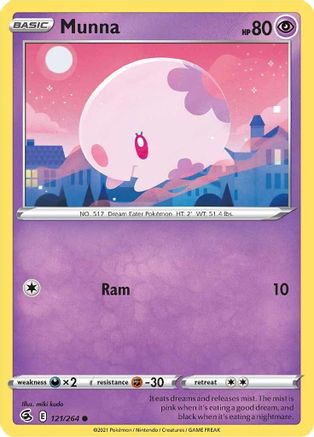 Munna 121 SWSH08 Fusion Strike - Common