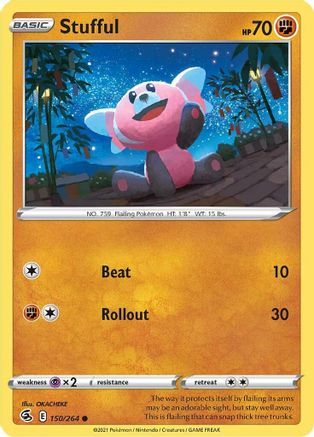 Stufful 150 - Reverse Holofoil SWSH08 Fusion Strike - Common