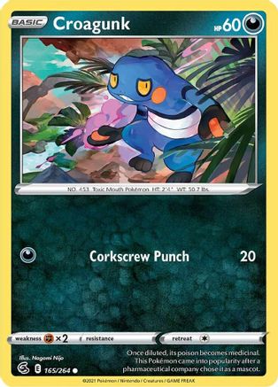 Croagunk 165 SWSH08 Fusion Strike - Common