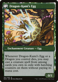 The Dragon-Kami Reborn (NEO-181) - Kamigawa: Neon Dynasty: (fandfc, enchantment)