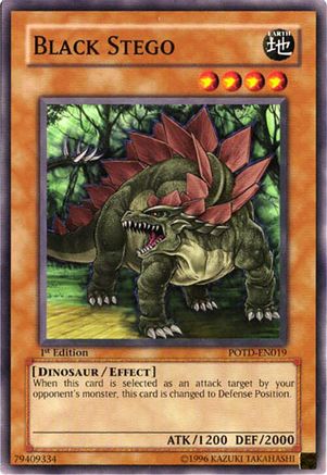 Black Stego (POTD-EN019) - Power of the Duelist 1st Edition