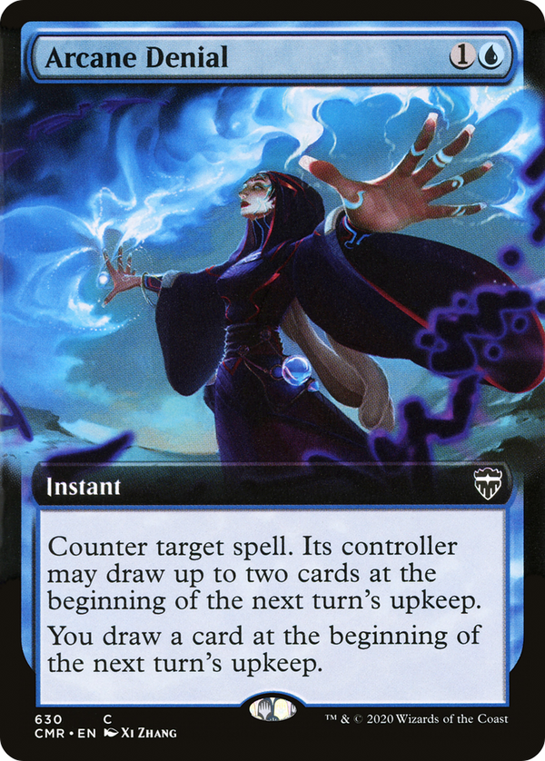 Arcane Denial (Extended Art) (CMR-630) - Commander Legends: (Extended Art)