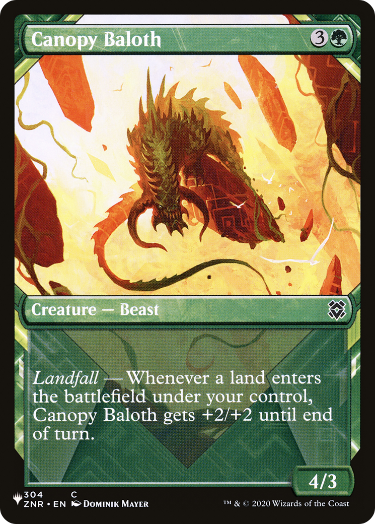 Canopy Baloth (Showcase) (LIST-304) - The List: (Showcase)