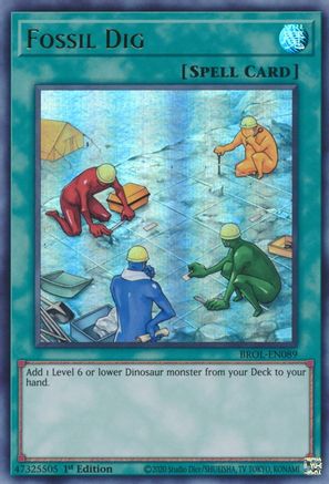 Fossil Dig (BROL-EN089) - Brothers of Legend 1st Edition
