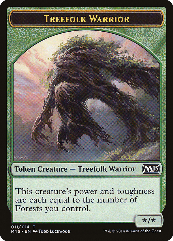 Treefolk Warrior Token (M15-011) - Magic 2015 Tokens