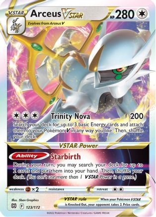 Arceus VSTAR 123 - Holofoil SWSH09 Brilliant Stars - Ultra Rare