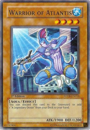 Warrior of Atlantis (FOTB-EN016) - Force of the Breaker 1st Edition