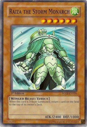 Raiza the Storm Monarch (FOTB-EN026) - Force of the Breaker 1st Edition