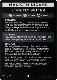 Strictly Better // Strictly Better (cont'd) (MONE-004) - Phyrexia: All Will Be One Minigames Foil