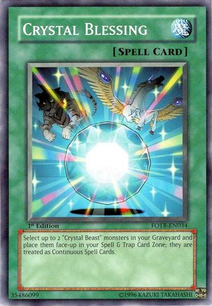 Crystal Blessing (FOTB-EN034) - Force of the Breaker Unlimited