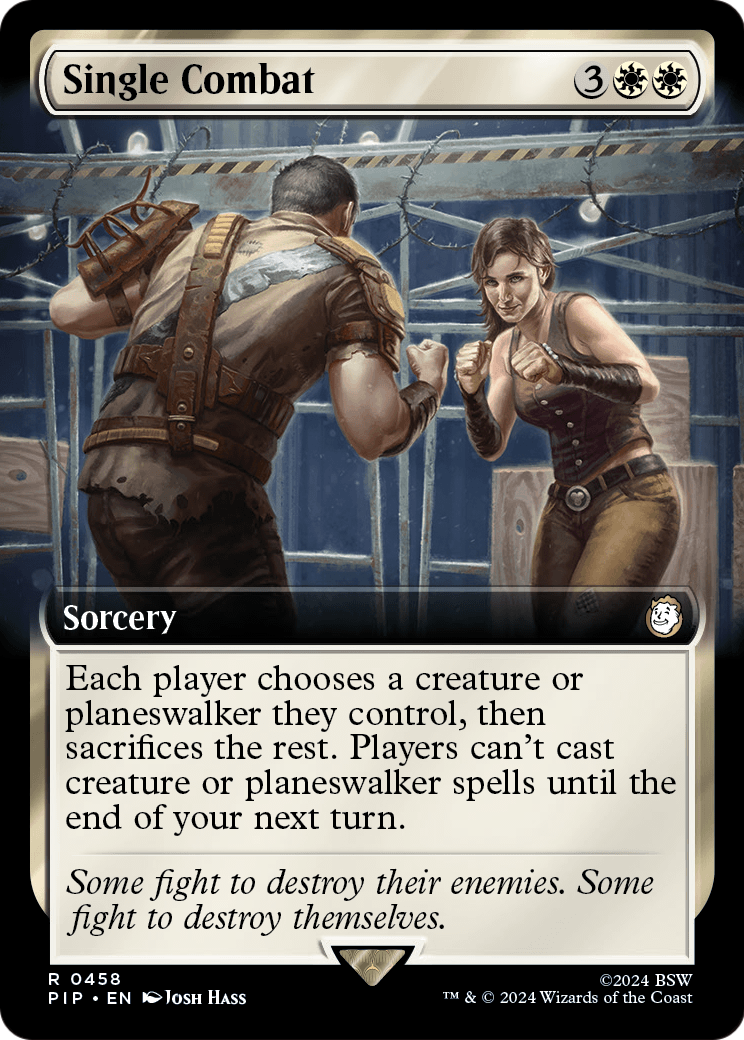 Single Combat (Extended Art) (PIP-458) - Fallout: (Extended Art) Foil