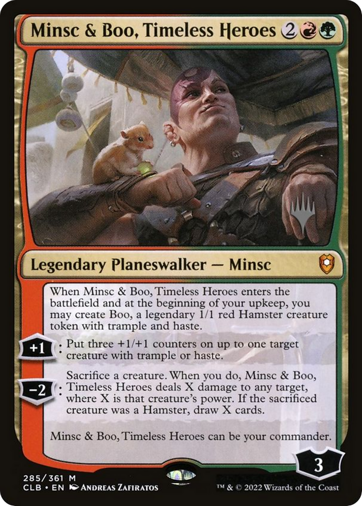 Minsc & Boo, Timeless Heroes (PPLCI-285) - Battle for Baldur's Gate Promos