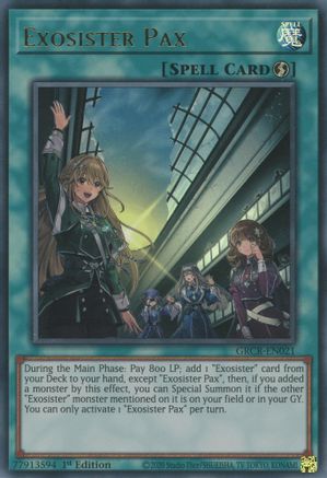 Exosister Pax (GRCR-EN021) - The Grand Creators 1st Edition