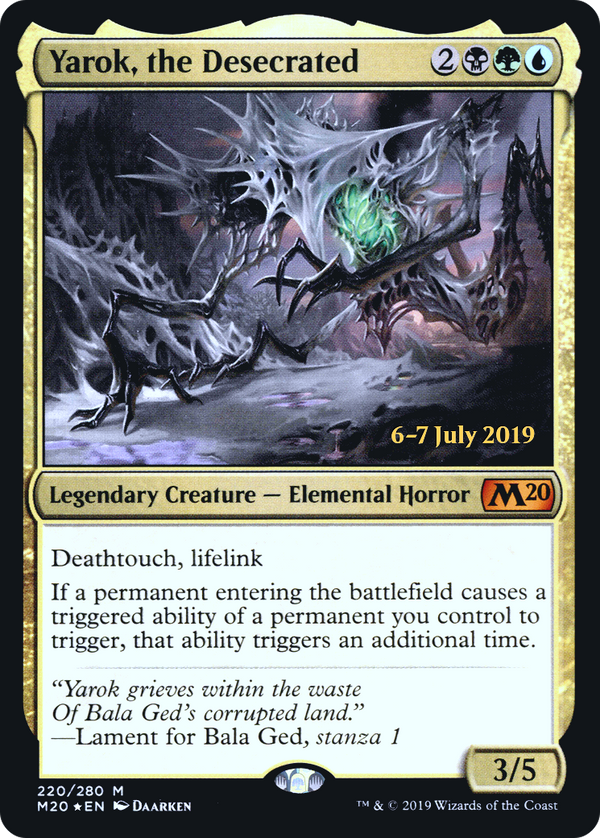 Yarok, the Desecrated (PRE-220) - Core Set 2020 Promos Foil