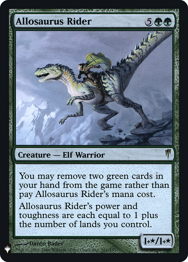 Allosaurus Rider (LIST-101) - The List Foil
