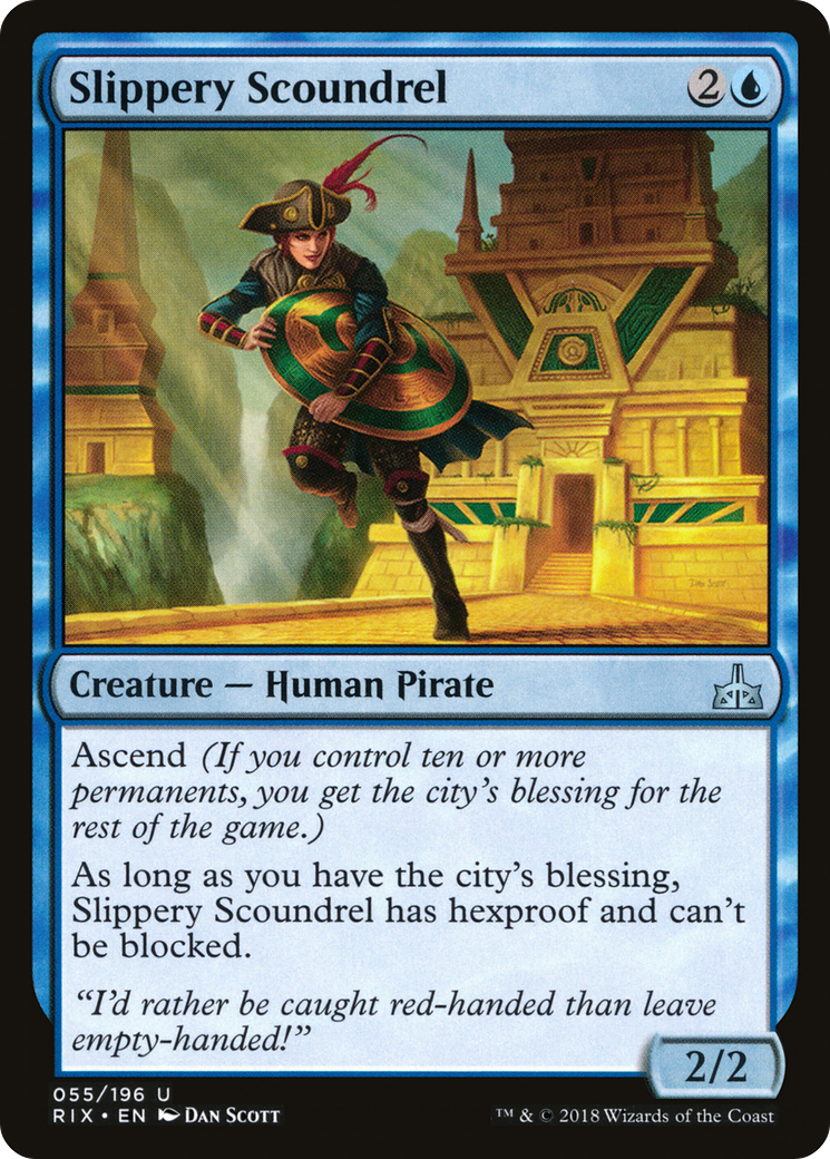 Slippery Scoundrel (RIX-055) - Rivals of Ixalan Foil