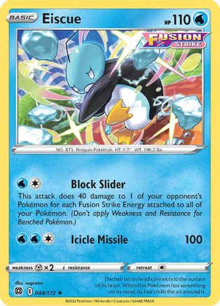 Eiscue 044 - Reverse Holofoil SWSH09 Brilliant Stars - Rare