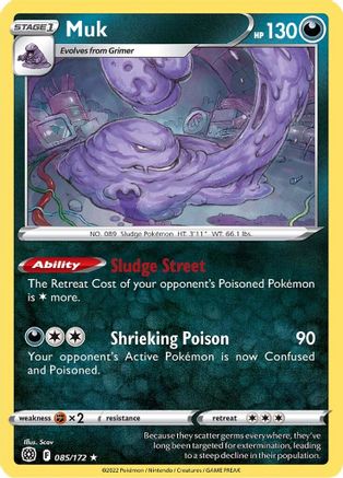Muk 085 SWSH09 Brilliant Stars - Rare