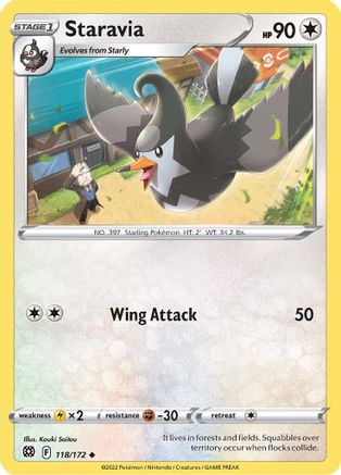 Staravia 118 SWSH09 Brilliant Stars - Uncommon