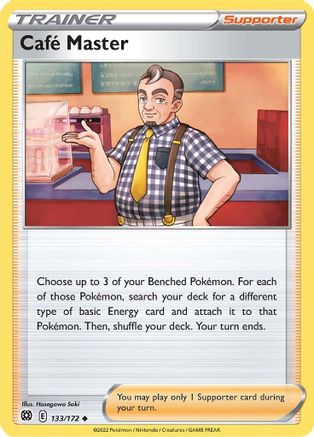 Cafe Master 133 - Reverse Holofoil SWSH09 Brilliant Stars - Uncommon