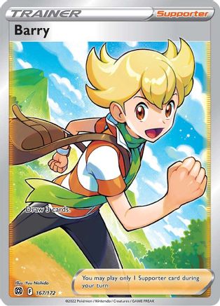 Barry (Full Art) 167 - Holofoil SWSH09 Brilliant Stars - Ultra Rare