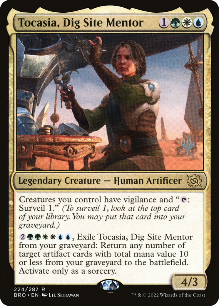 Tocasia, Dig Site Mentor (PPBRO-224) - The Brothers' War Promos Foil