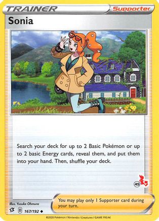 Sonia - 167/192 (#45 Cinderace Stamped)/192 Battle Academy 2022 - Promo