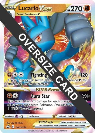 Lucario VSTAR SWSH214 - Holofoil Jumbo Cards - Promo