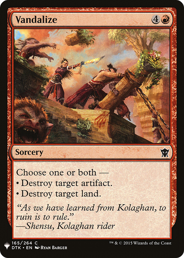 Vandalize (LIST-165) - The List