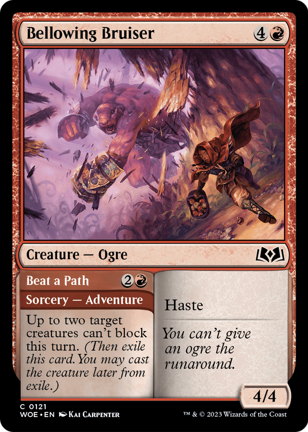 Bellowing Bruiser (WOE-121) - Wilds of Eldraine