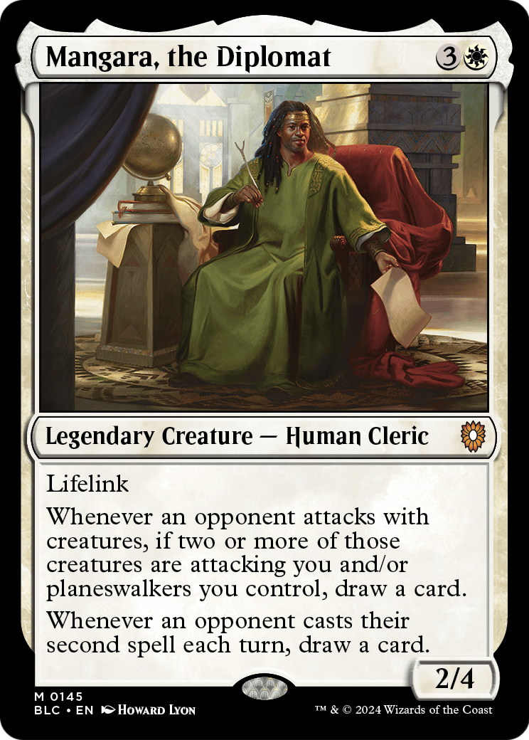 Mangara, the Diplomat (BLC-145) - Bloomburrow Commander