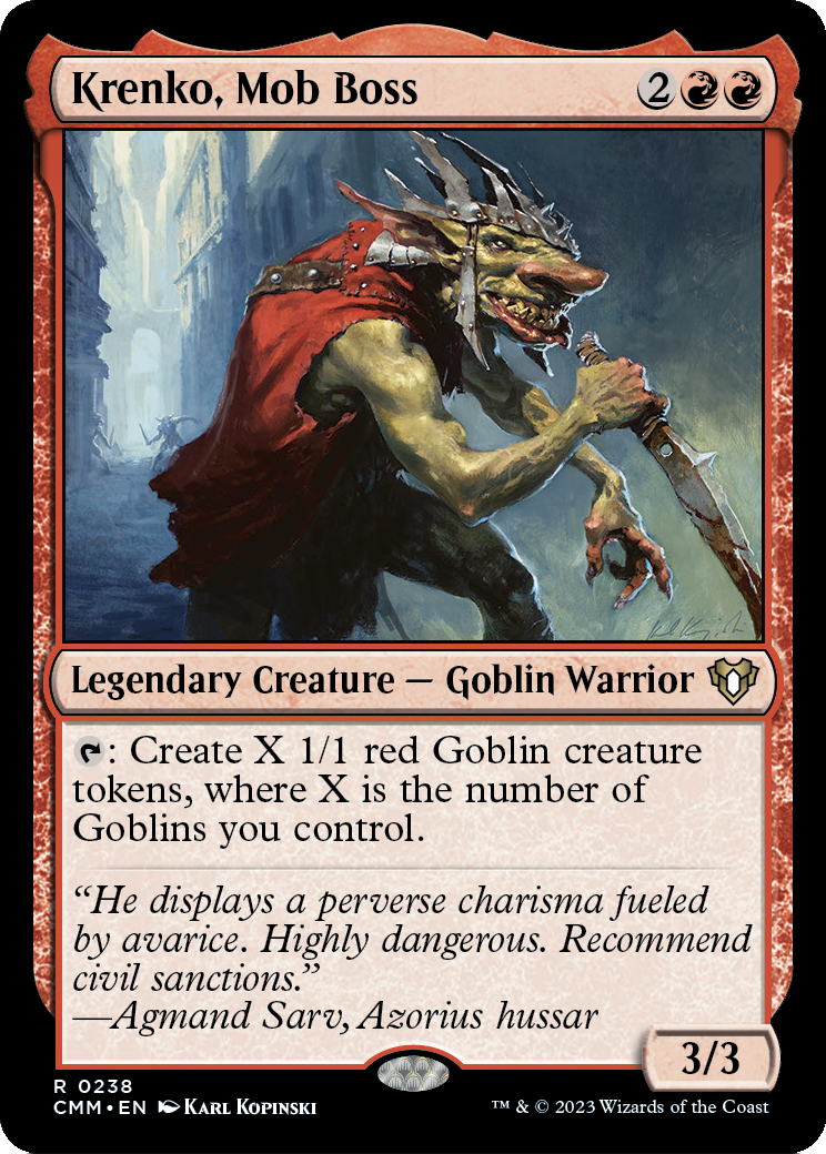 Krenko, Mob Boss (CMM-238) - Commander Masters Foil