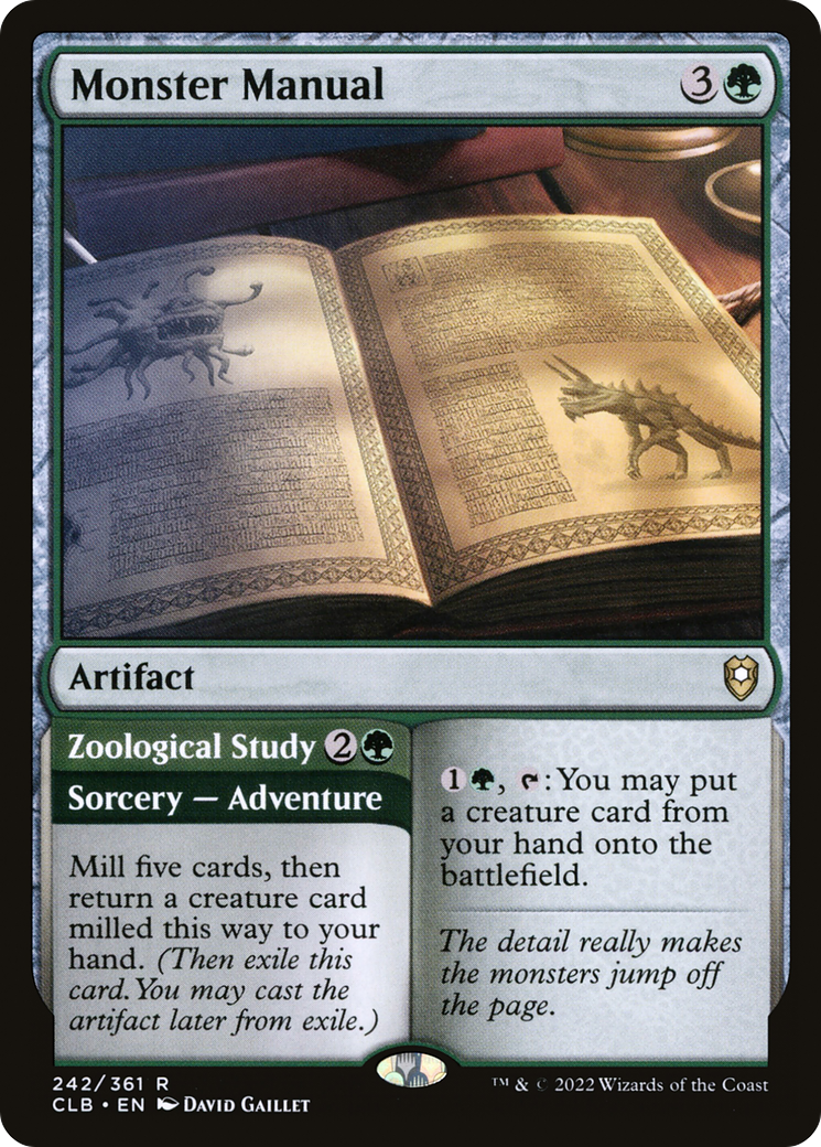 Monster Manual (CLB-242) - Commander Legends: Battle for Baldur's Gate