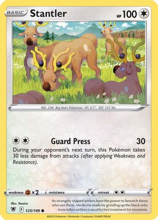 Stantler 125 SWSH10 Astral Radiance - Common