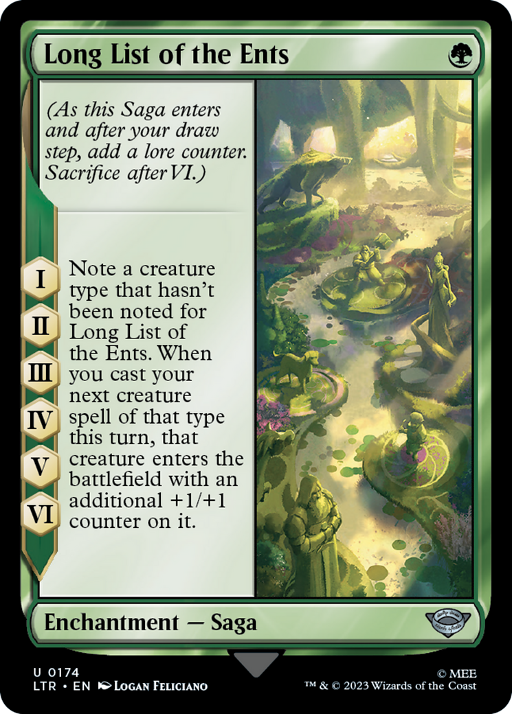 Long List of the Ents (LTR-174) - The Lord of the Rings: Tales of Middle-earth