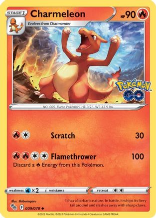 Charmeleon 009 Pokemon GO - Uncommon