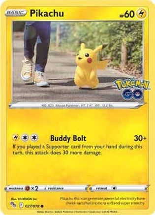 Pikachu (27) (27) 027 Pokemon GO - Common