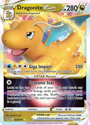 Dragonite VSTAR 050 - Holofoil Pokemon GO - Ultra Rare