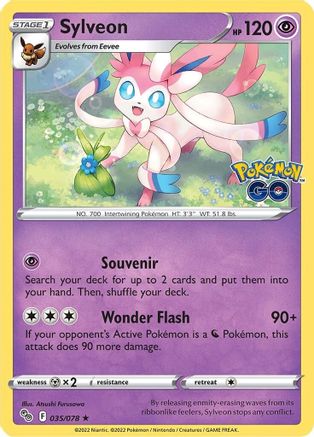 Sylveon 035 - Holofoil Pokemon GO - Holo Rare