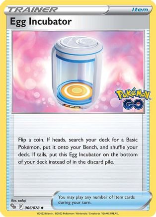 Egg Incubator 066 - Reverse Holofoil Pokemon GO - Uncommon