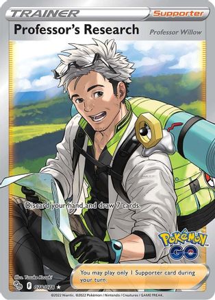 Professor's Research (Full Art) 078 - Holofoil Pokemon GO - Ultra Rare